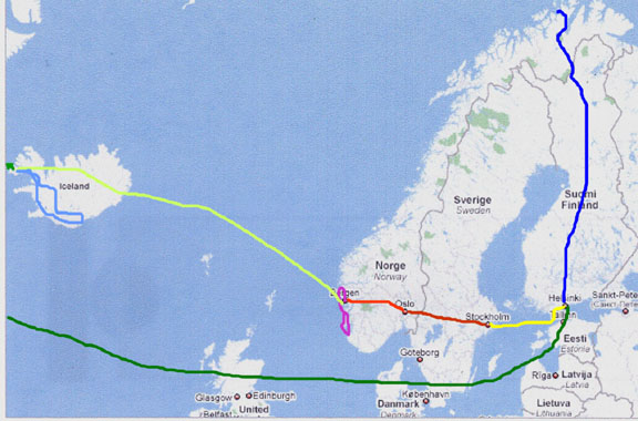 Map Of Sweden Norway And Finland. Finland, Sweden, Norway and